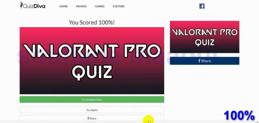 Ответы на викторину Quiz Diva - Valorant Pro Quiz